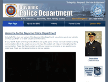 Tablet Screenshot of bayonnepd.com